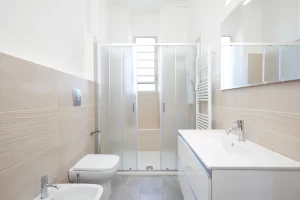 new interior of bathroom renovation North Vancouver